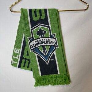 SEATTLE SOUNDERS Soccer FC MAJOR LEAGUE SOCCER SCARF Addidas Tassel Fringe Green